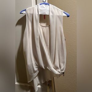 All Saints Silk Top with side zipper